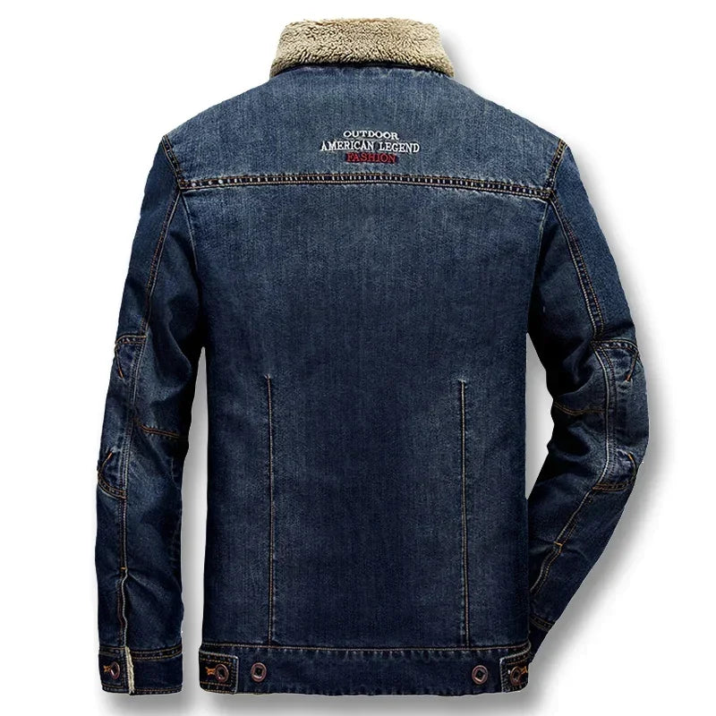 iSurvivor 2022 Men Denim Jeans Jackets Coats Jaqueta Masculina Male Casual Fashion Slim Fitted Spring Thick Jackets Hombre Coats