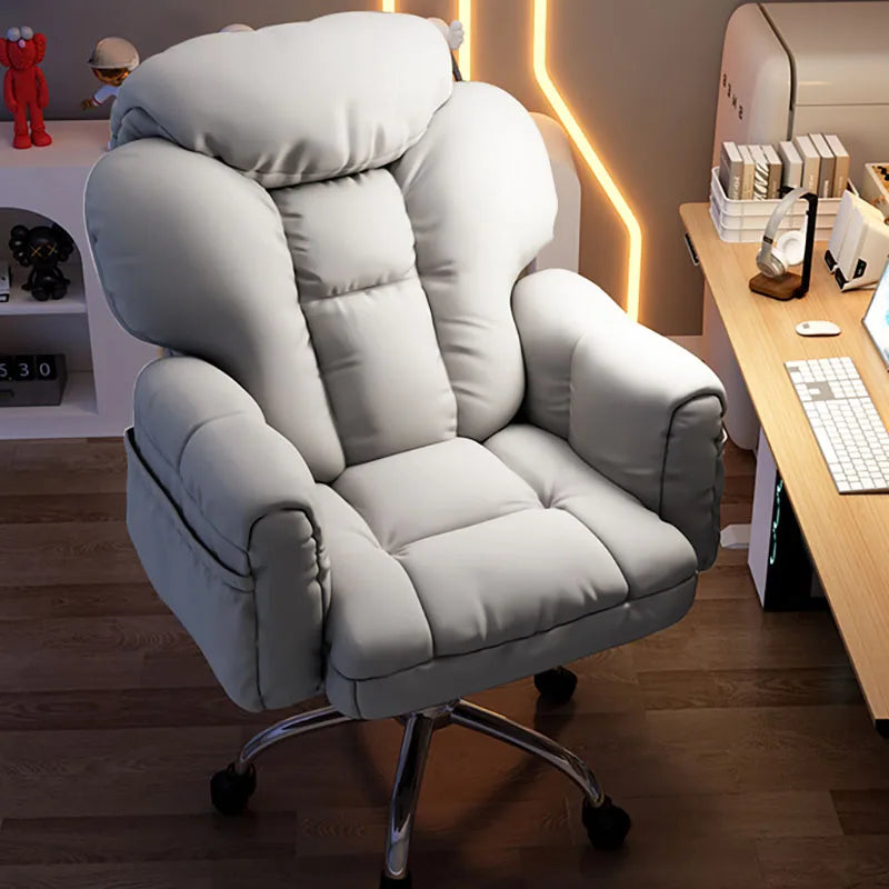 Ergonomic Luxury Office Chair Beige Armrest Pads Home Mobile Office Chairs Height Extender Cadeira Gamer Garden Furniture Sets