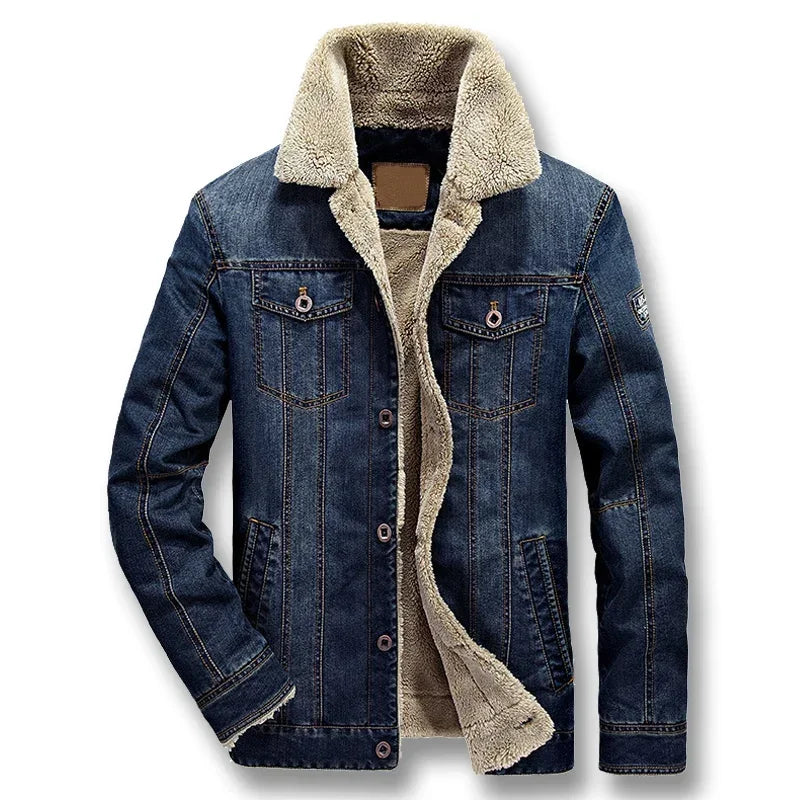 iSurvivor 2022 Men Denim Jeans Jackets Coats Jaqueta Masculina Male Casual Fashion Slim Fitted Spring Thick Jackets Hombre Coats