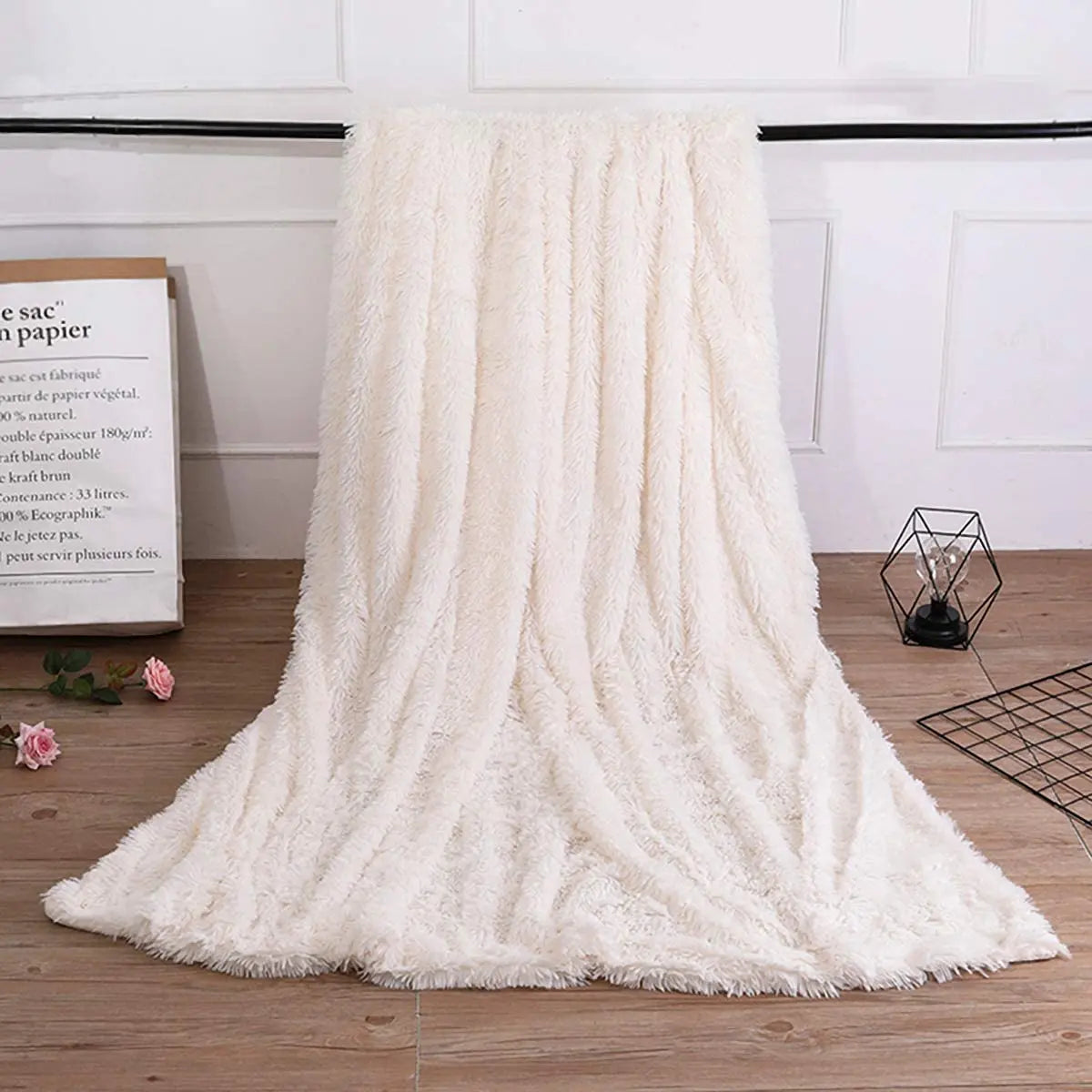 Double Layer Plush warm winter throw Blanket