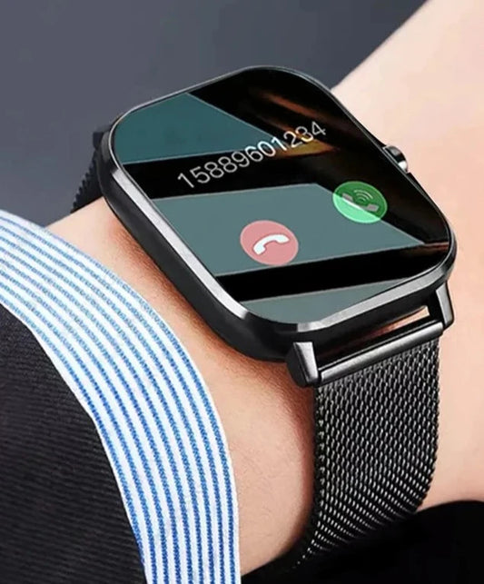 New Bluetooth Answer Call Smart Watch Men 1.69" Full Touch Dial Call Fitness Tracker IP67 Waterproof Smartwatch Man Women