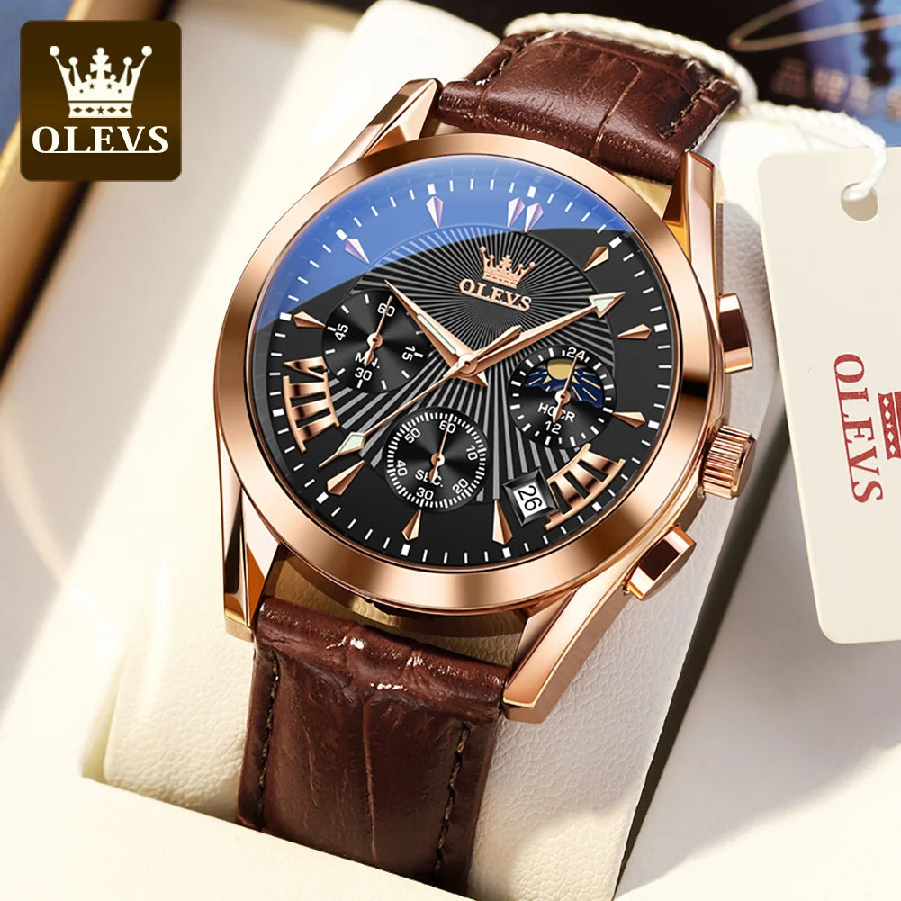 ⌚️OLEVS Original Luxury Brand Men's Watches High Quality Quartz Watch for Men Fashion Casual Man Wristwatch 2023 New Montre Homme