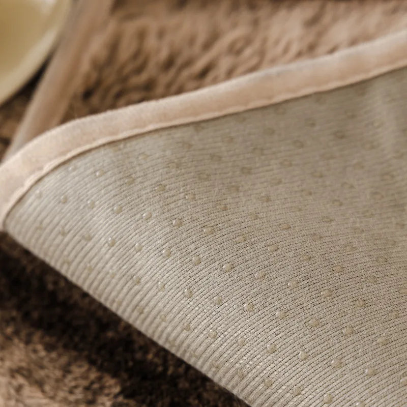 2023 New Soft Waxy Rabbit Plush Sofa Cushion Winter Thickened Plush Cushion Non-slip Leather Sofa Cover Cover Cloth Towel