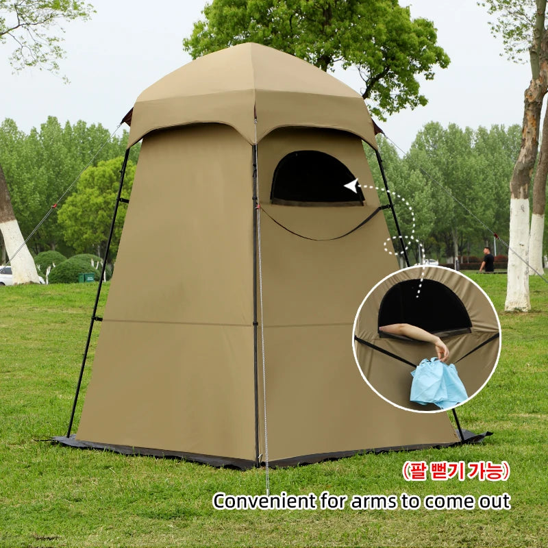 Outdoor Shower Tent Privacy Changing Room Tent Portable Waterproof Shelter Camping Tent for Hiking Beach Toilet Shower Bathroom