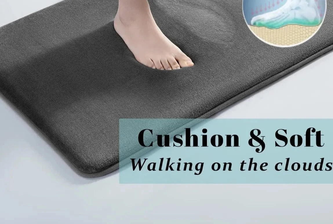 ☘️Super absorbent floor mat, super absorbent bath mat, super anti slip coral velvet bathroom floor mat, door mat