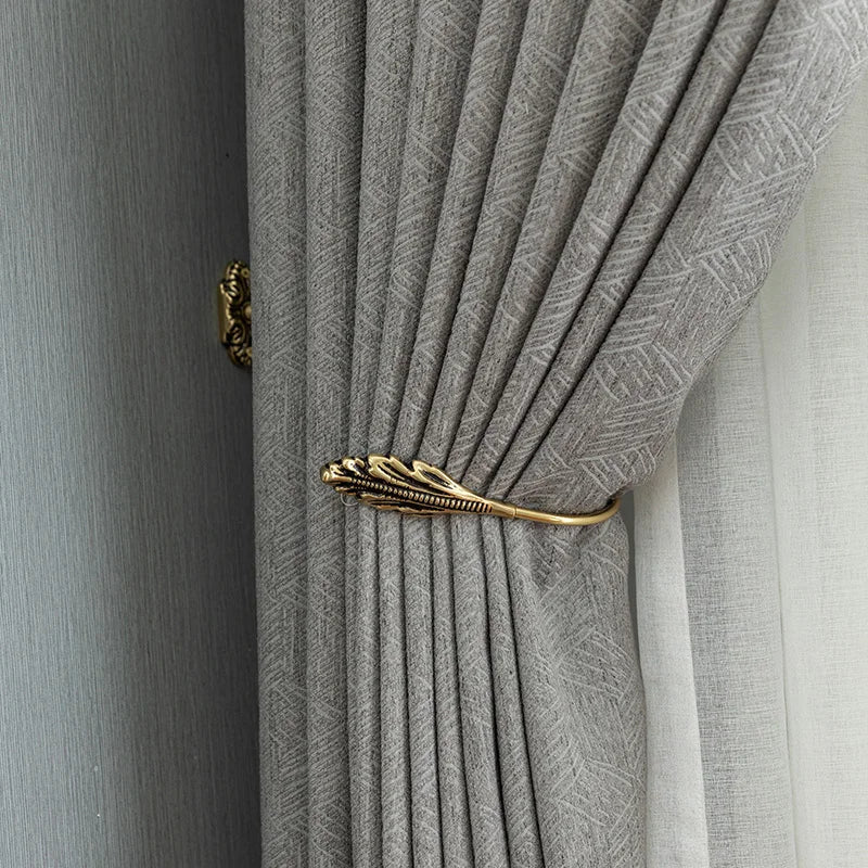 🌸luxury solid color curtains
