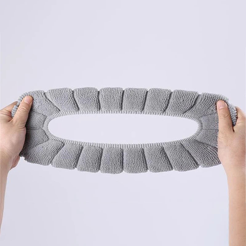 Winter Warm Toilet Seat Cover Mat Bathroom Toilet Pad Cushion With Handle Thicker Soft Washable Closestool Warmer Accessories