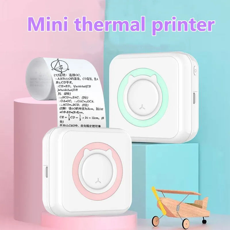 Mini Label Printer Thermal Portable Printers Stickers Paper Inkless Wireless Impresora Portátil 200dpi Android IOS 57mm