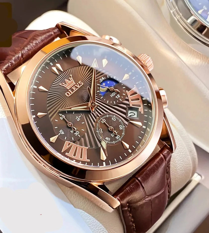 ⌚️OLEVS Original Luxury Brand Men's Watches High Quality Quartz Watch for Men Fashion Casual Man Wristwatch 2023 New Montre Homme