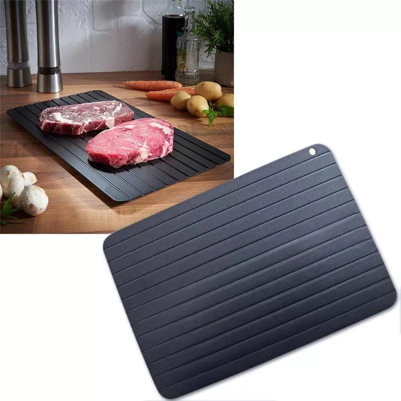 🌸1pcs Fast Defrost Tray Fast Thaw Frozen Food Meat Fruit Quick Defrosting Plate Board Defrost Tray Thaw Master Kitchen Gadgets