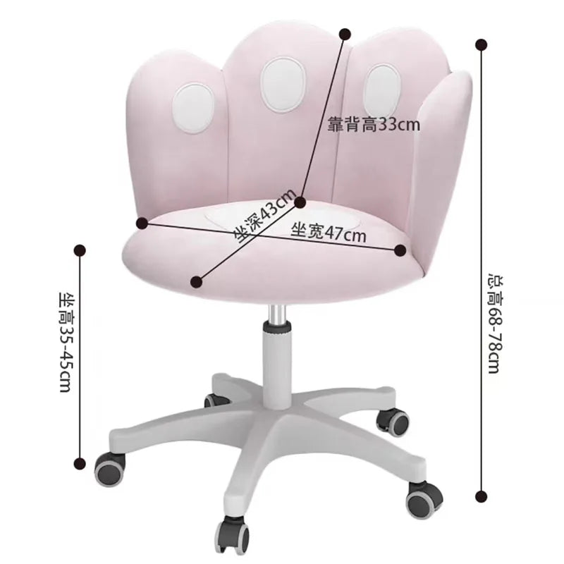 Hand Computer Dining Chairs Bedroom Modern Pink Ergonomic Mobile Relax Gamer Dining Chairs Accent Silla Gaming Balcony Furniture